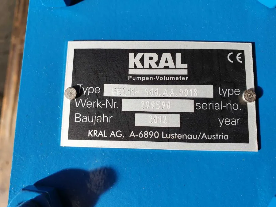 pompa wrzecionowa Kral - Zdjęcie 5