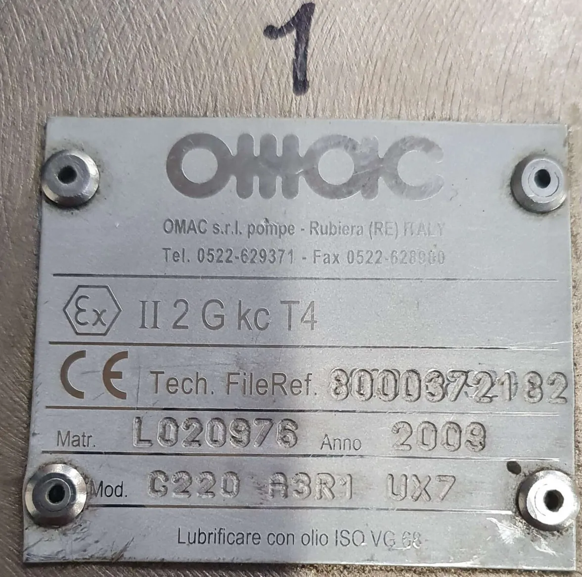 Pompa krzywkowa OMAC C220 - Zdjęcie 5
