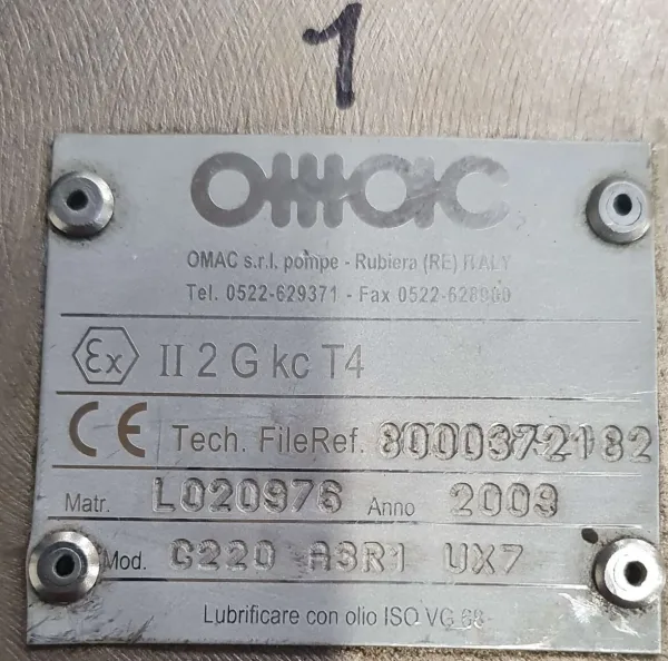 Pompa krzywkowa OMAC C220