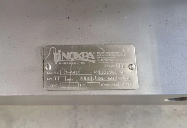 mieszalnik proszków INOXPA do mieszania cieczy z proszkami