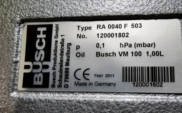pompa próżniowa BUSCH